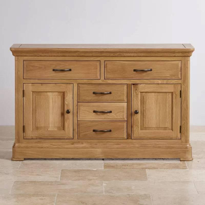 Tủ Chén Thấp Canterbury Loại Lớn Gỗ Sồi Ibie DSCSLCANO (140 x 42 cm)