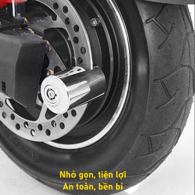 Khóa phanh đĩa xe máy chống trộm, khoá phanh đĩa chất liệu 100% thép nguyên khối cho moto, xe máy, xe đạp D Danido