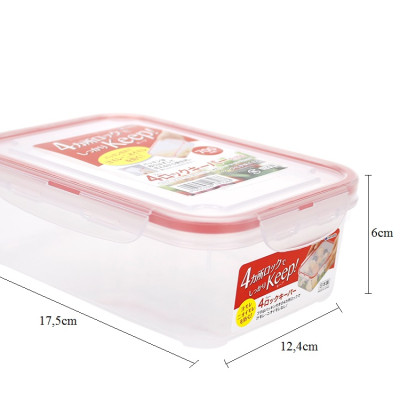 Combo 3 hộp nhựa trong đựng thực phẩm Inomata - Hàng nội địa Nhật Bản