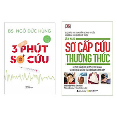 Combo 2Q Chăm Sóc Sức Khỏe :Cẩm Nang Sơ Cấp Cứu Thường Thức+ Ba Phút Sơ Cứu