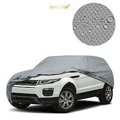 Bạt phủ ô tô chất liệu vải không dệt 3 lớp cao cấp thương hiệu MACSIM cho xe ô tô Hyundai Santafe - màu ghi
