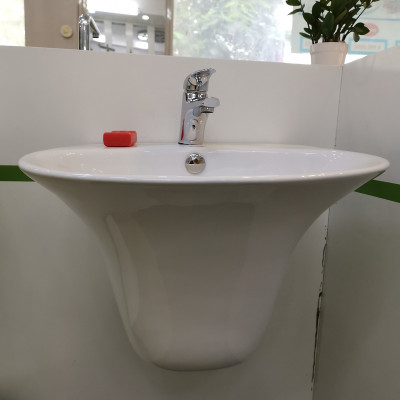        Chậu GROVES 2803 Treo Tường liền chân tròn 