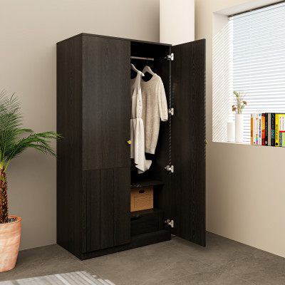 [Happy Home Furniture] JOVIE, Tủ quần áo 2 cánh mở , 90cm x 54cm x 180cm ( DxRxC), TCM_166