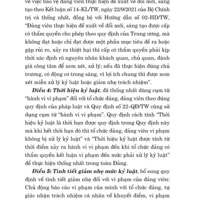 Hỏi - đáp về xử lý vi phạm kỷ luật của Đảng (bản in 2024)