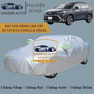 [TOYOTA COROLLA CROSS] Bạt phủ xe ô tô tráng nhôm cao cấp dành cho xe TOYOTA COROLLA CROSS , 3 lớp chống nóng, chống thấm, chống bụi - Hàng Chính Hãng