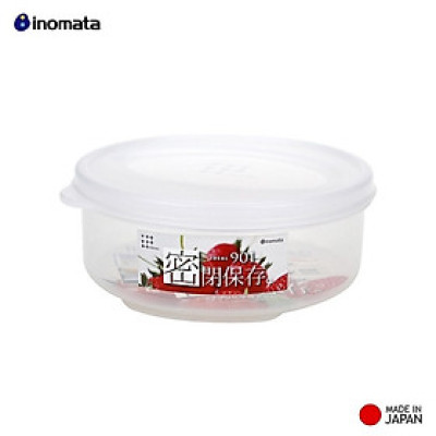 Hộp nhựa đựng thực phẩm 480ml loại tròn có nắp nội địa Nhật Bản