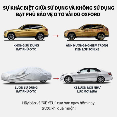 Bạt trùm xe ô tô BMW 5 Series vải dù oxford cao cấp, áo bạt phủ trùm che kín che nắng, mưa bảo vệ oto xe hơi