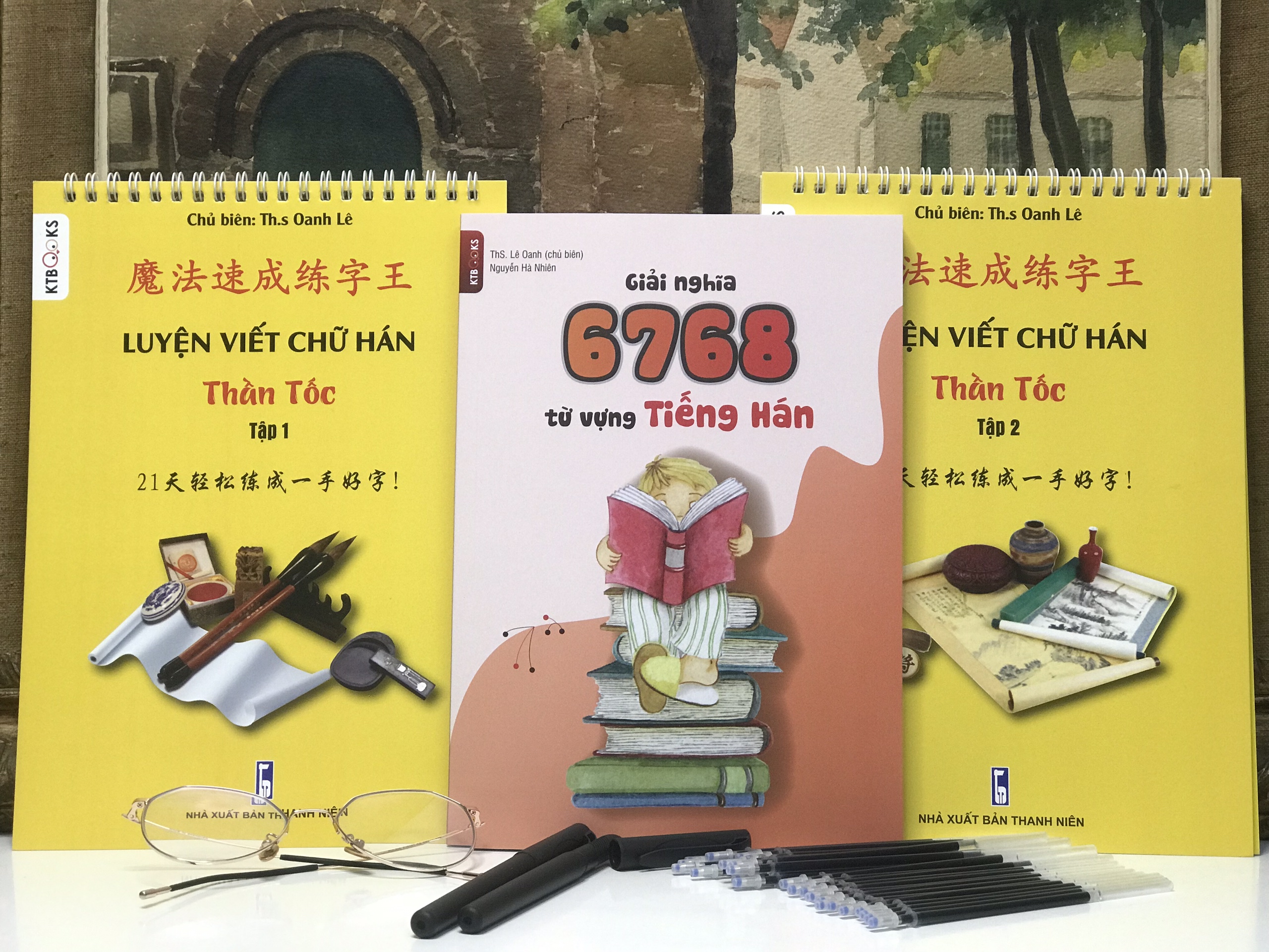 BỘ LUYỆN VIẾT CHỮ HÁN THẦN TỐC KHẮC CHÌM TẬP 1+ TẬP 2 3500 chữ hán
