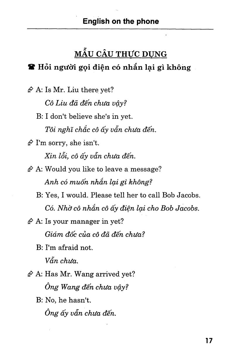 Tiếng Anh Qua Điện Thoại - Kèm CD