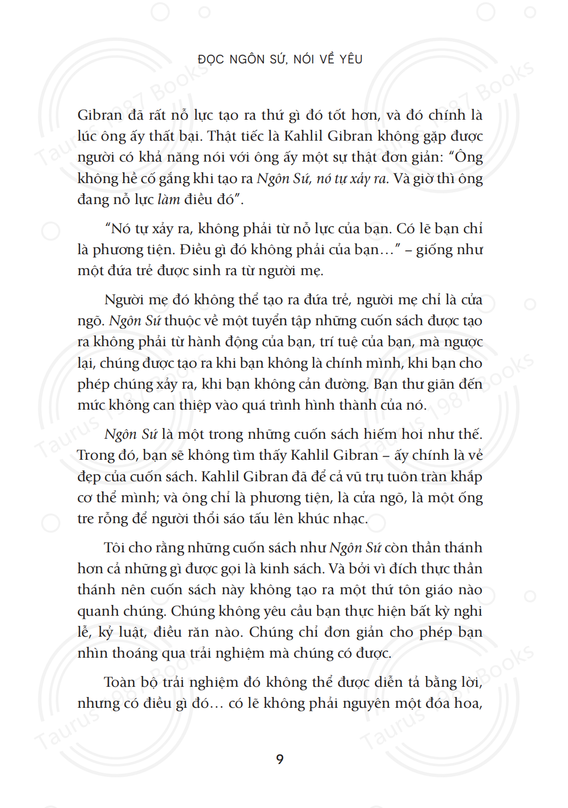 Đọc Ngôn Sứ, nói về Yêu - OSHO