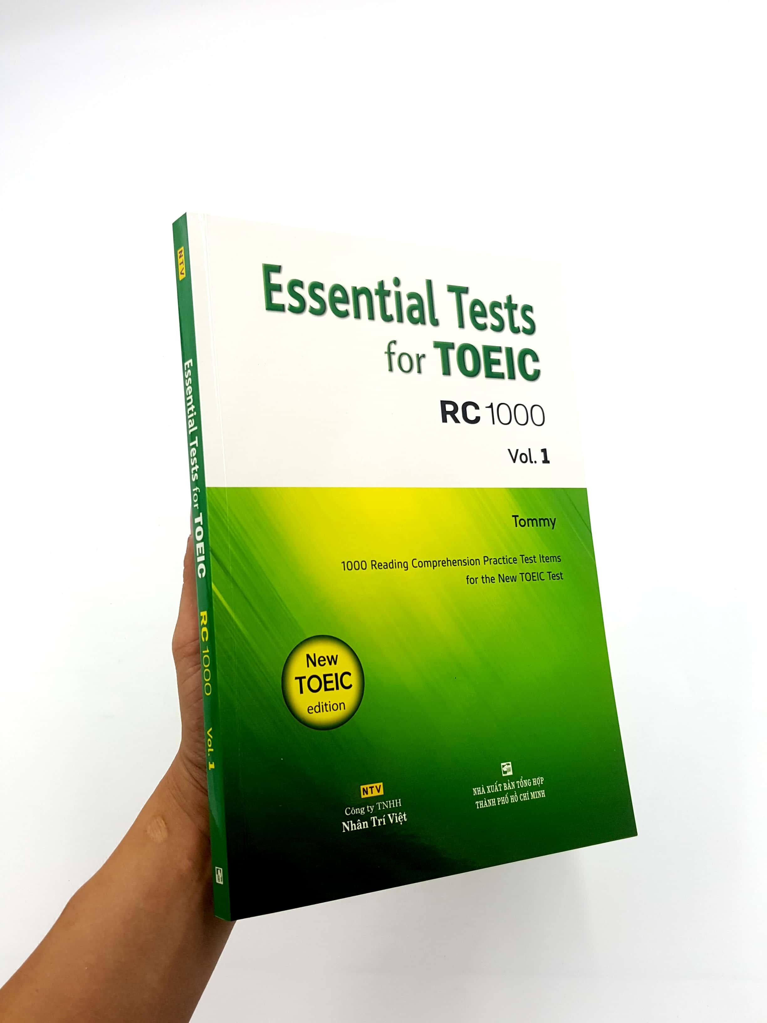 Essential Test For TOEIC RC 1000 Vol 1 (Không CD)