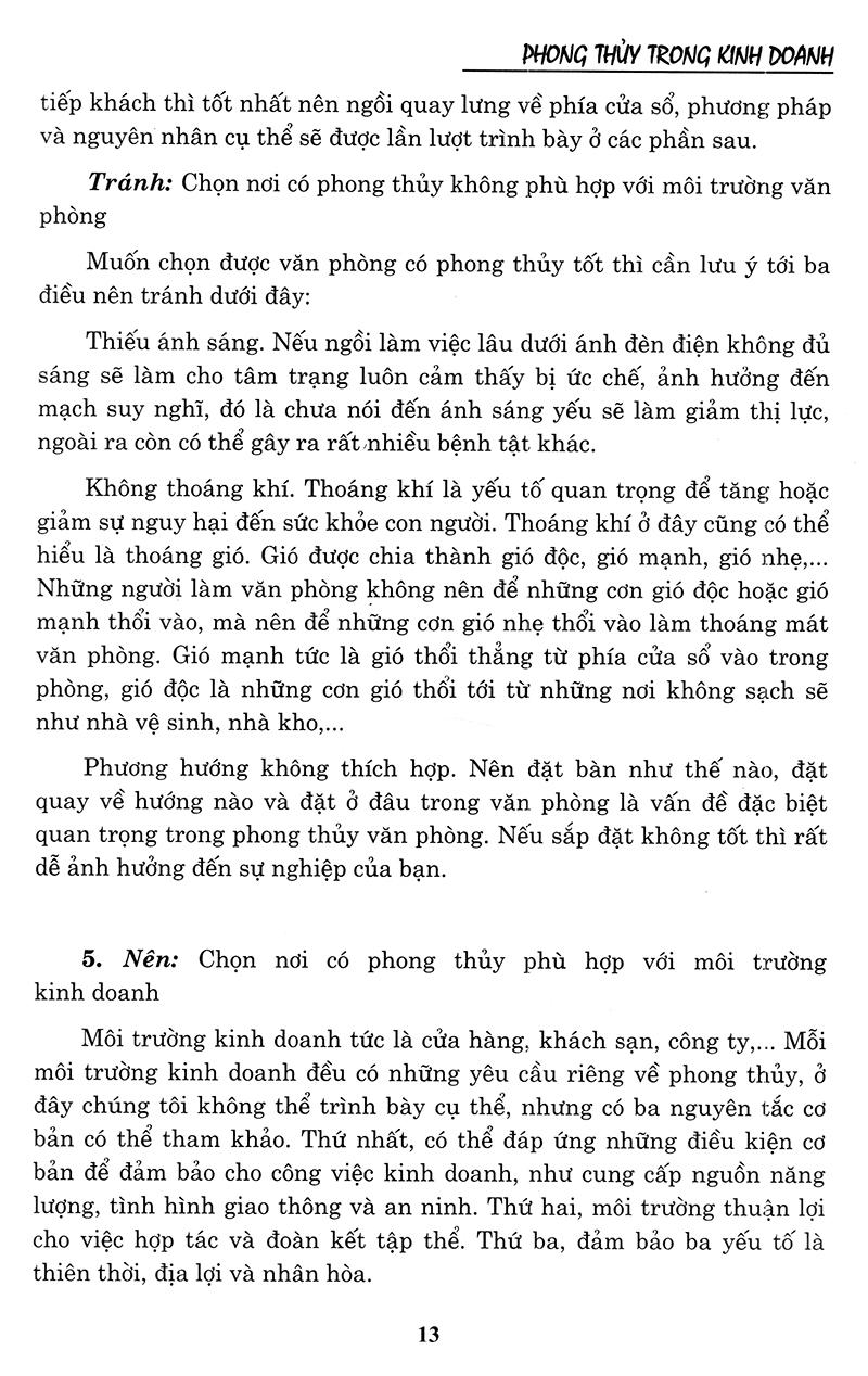 Phong Thủy Trong Kinh Doanh (Tái Bản)