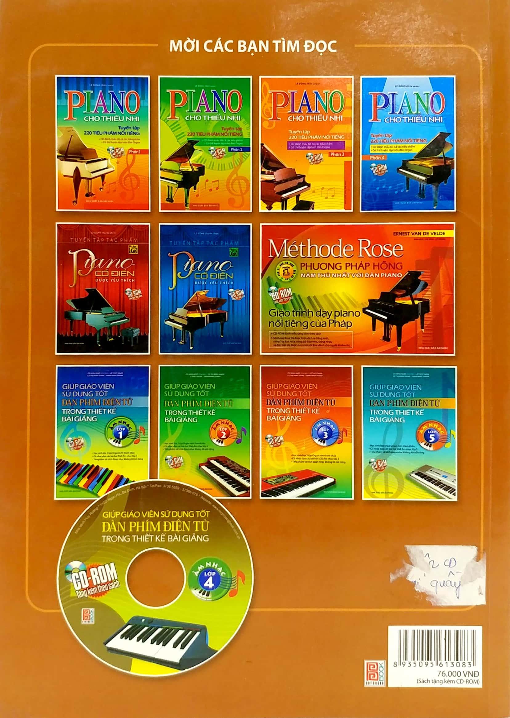 Giúp Giáo Viên Sử Dụng Tốt Đàn Phím Điện Tử Trong Thiết Kế Bài Giảng Âm Nhạc Lớp 4 (Kèm CD)