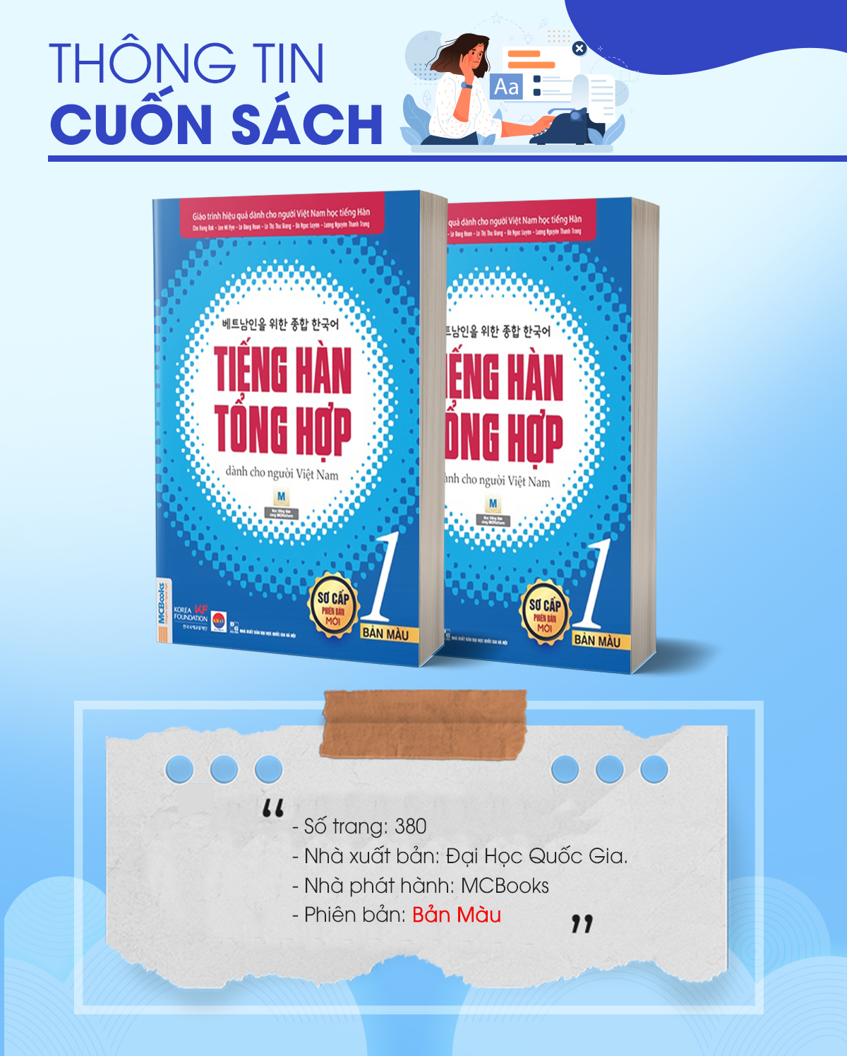 Sách - Tiếng Hàn Tổng Hợp Dành Cho Người Việt Nam - Sơ Cấp 1 Phiên Bản Mới (4 Màu)