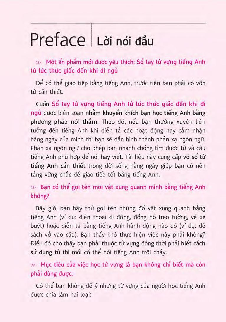 Sổ Tay Từ Vựng Tiếng Anh - Từ Lúc Thức Giấc Đến Khi Đi Ngủ (Kèm file MP3)