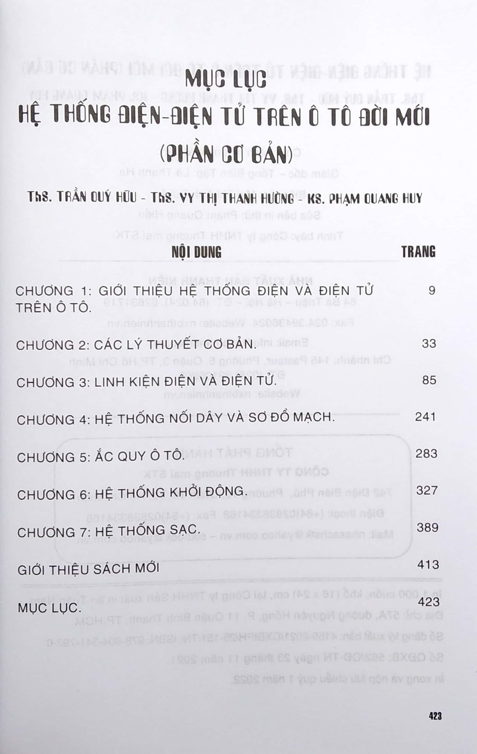 Hệ Thống Điện - Điện Tử Trên Ô Tô Đời Mới (Phần Cơ Bản)