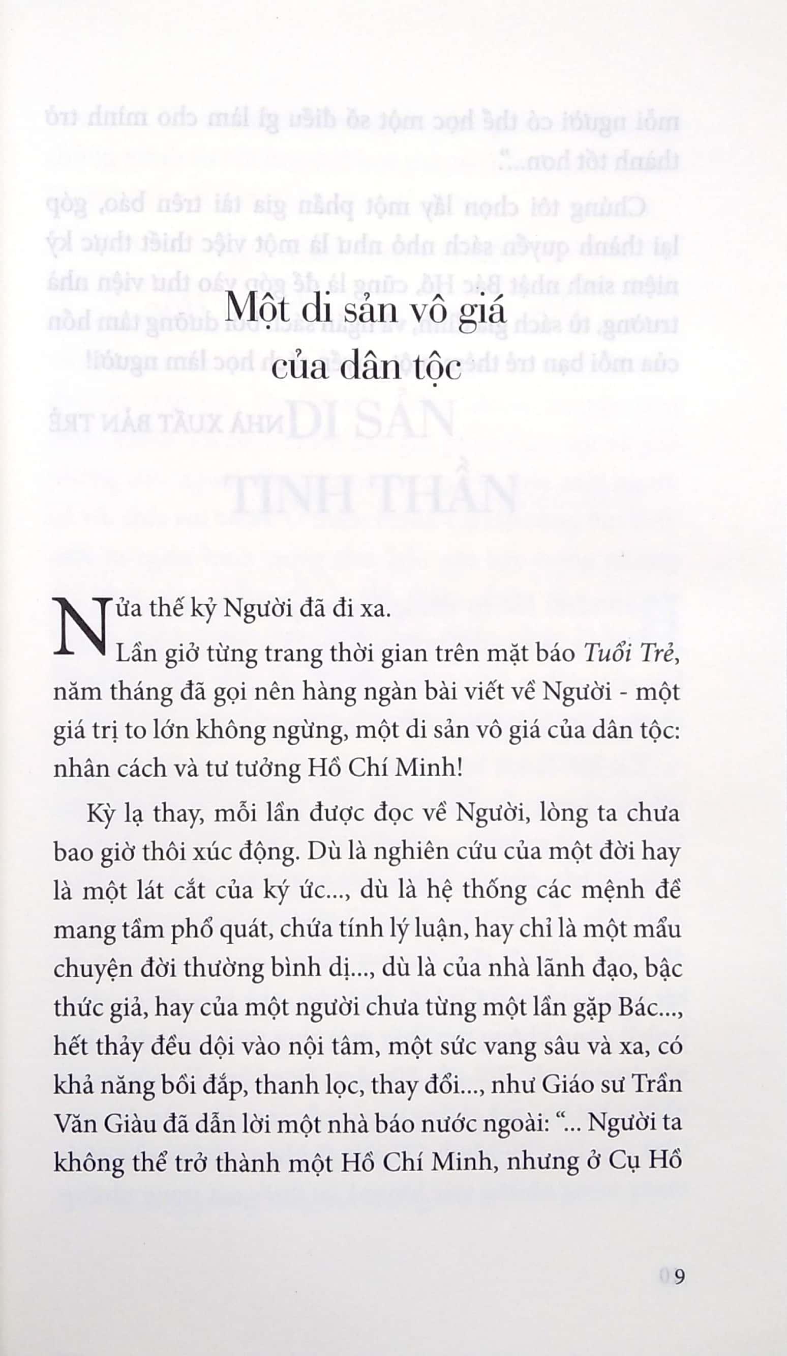 Di Sản Hồ Chí Minh - Nhân Cách Bác Hồ - Mỗi Người Có Thể Học Ở Bác Một Số Điều