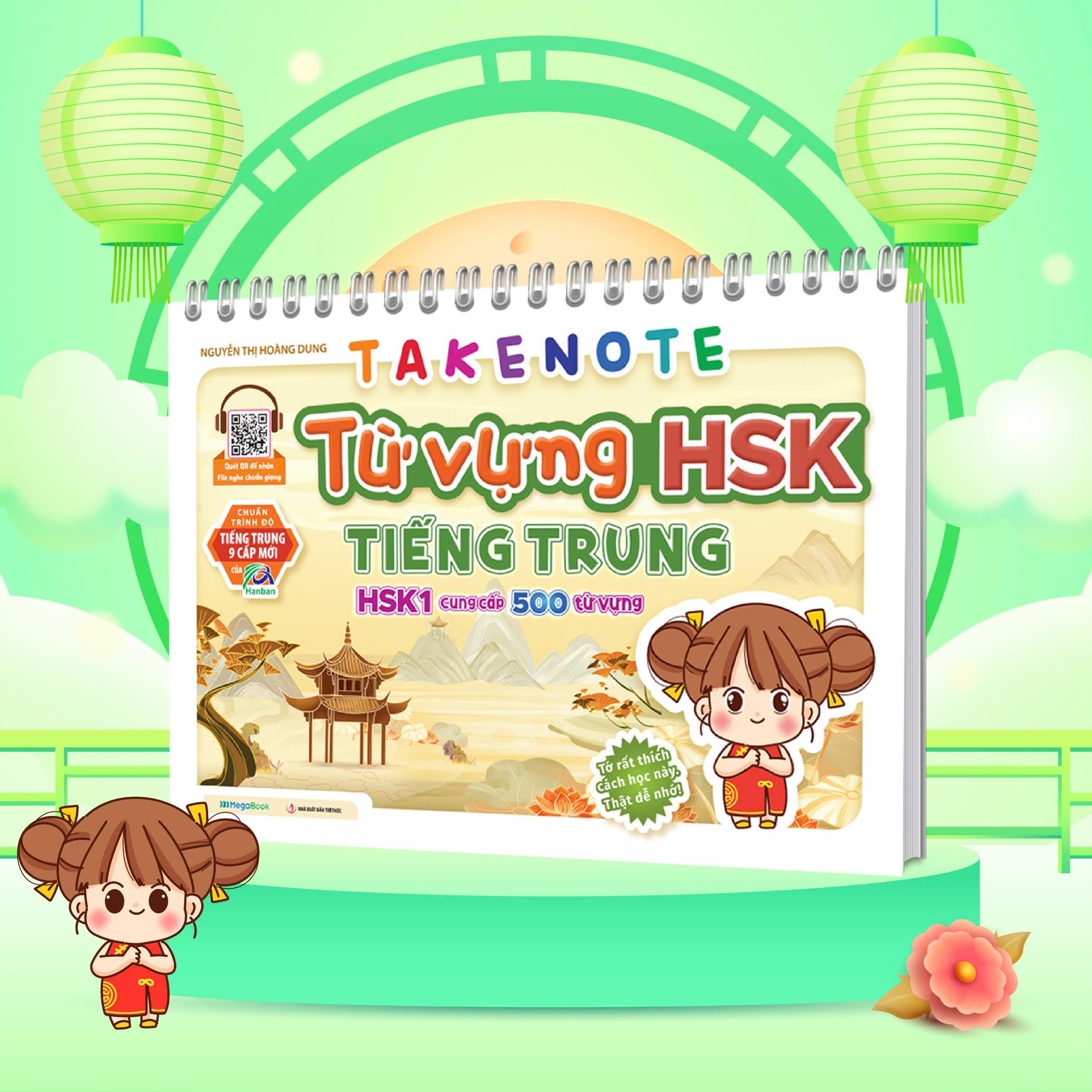 Sách - Takenote - Từ Vựng HSK Tiếng Trung - HSK1 (Cung Cấp 500 Từ Vựng)