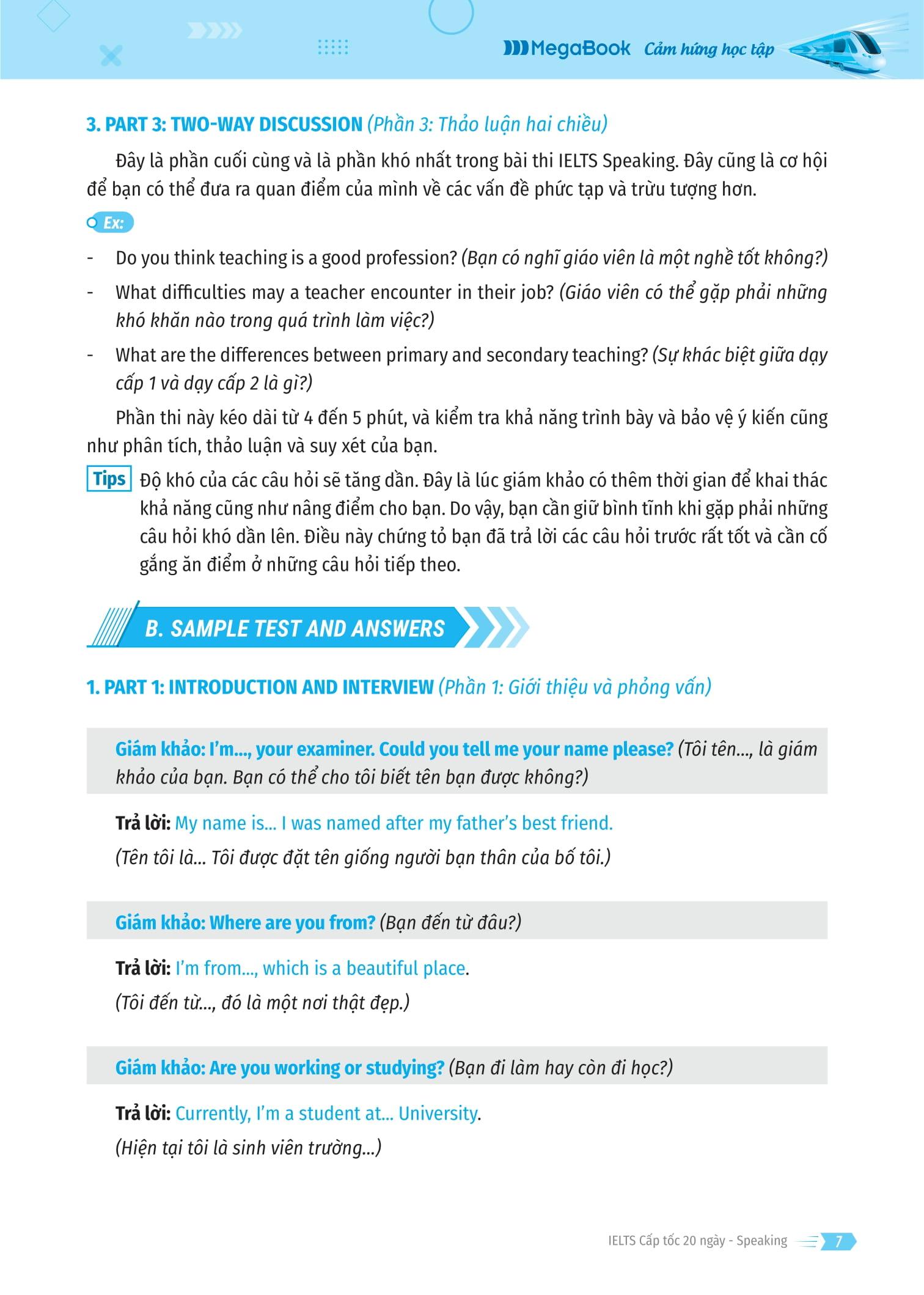 Ielts Cấp Tốc - 20 Ngày Speaking