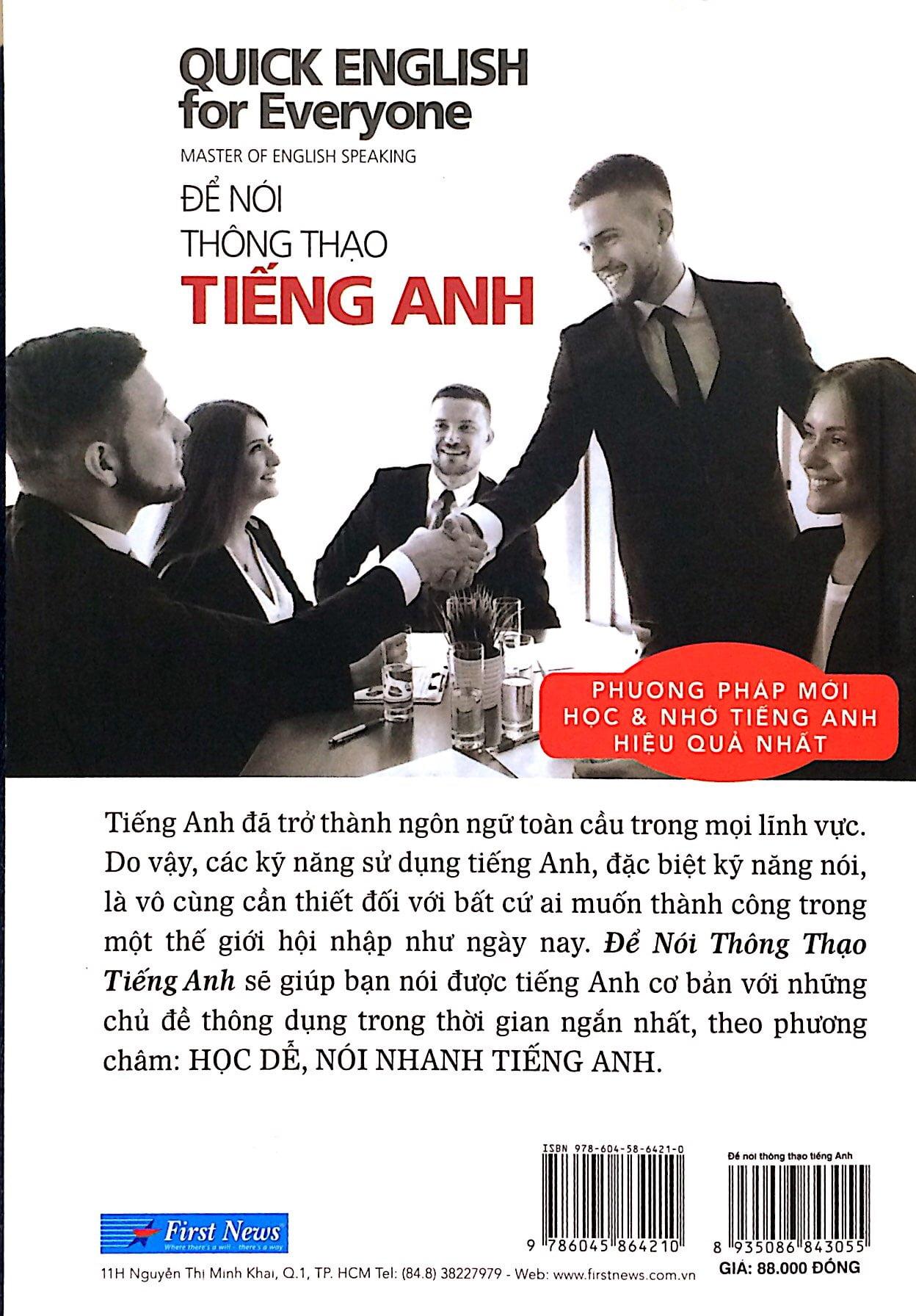 Để Nói Thông Thạo Tiếng Anh