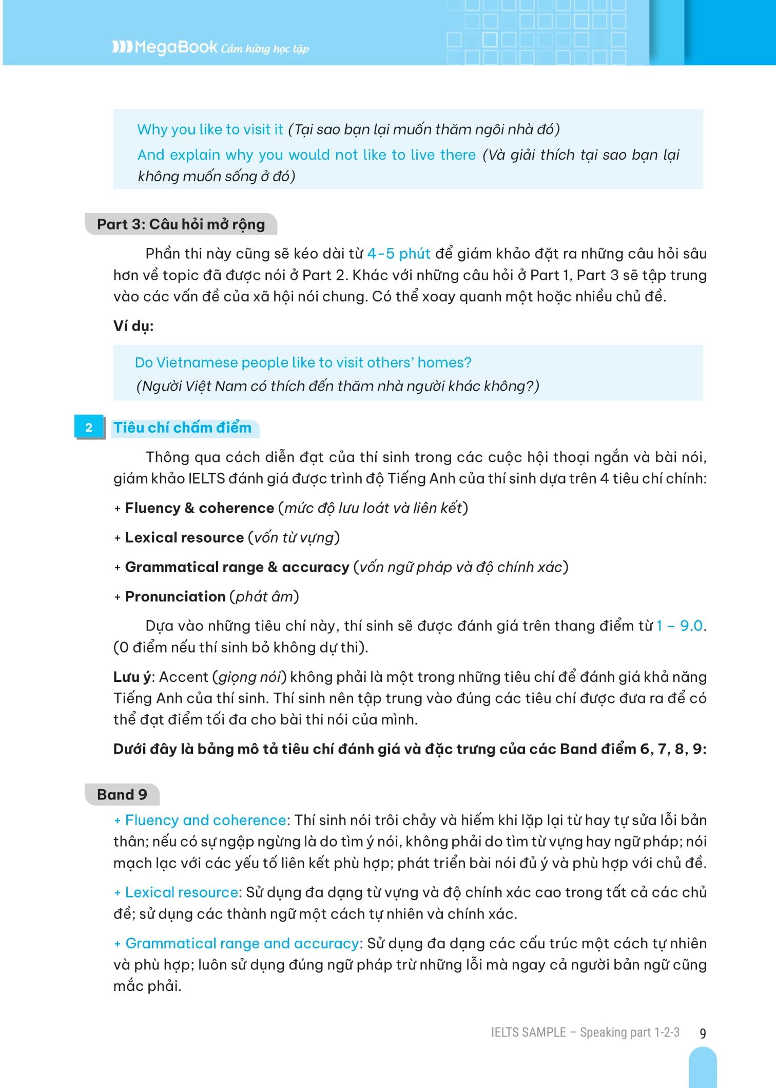 IELTS Sample Speaking Part 1-2-3 Tuyển Tập Câu Trả Lời Mẫu Hay Nhất