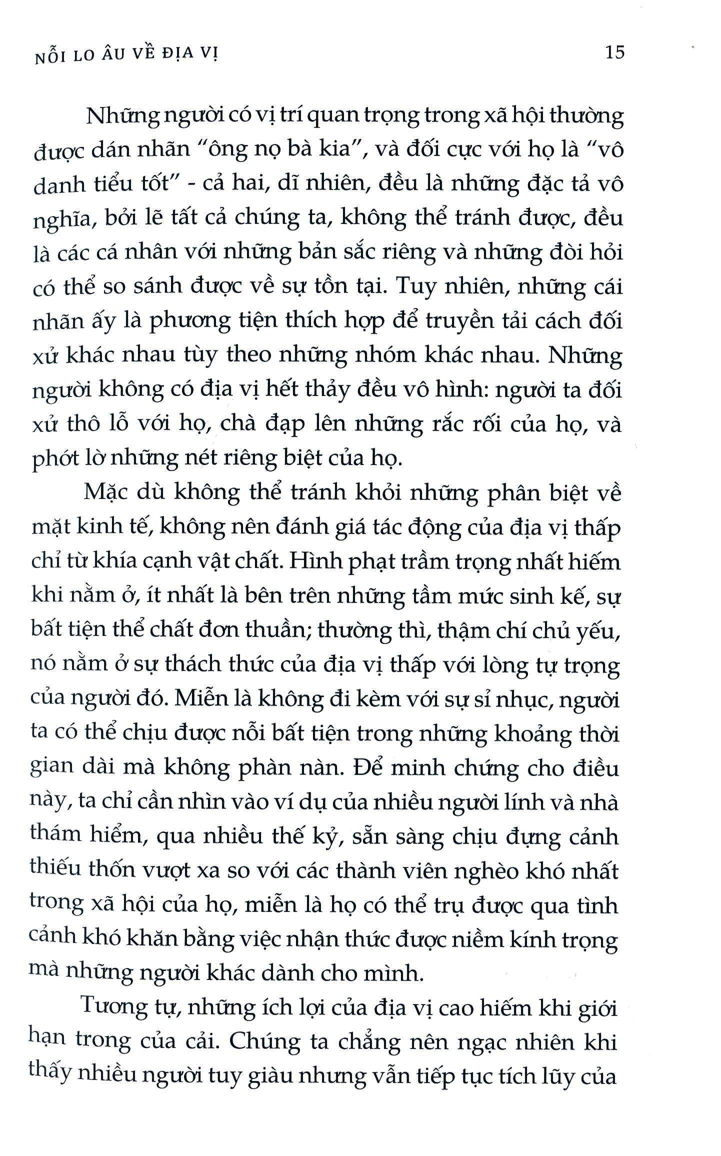 Nỗi Lo Âu Về Địa Vị (Tái Bản 2020)