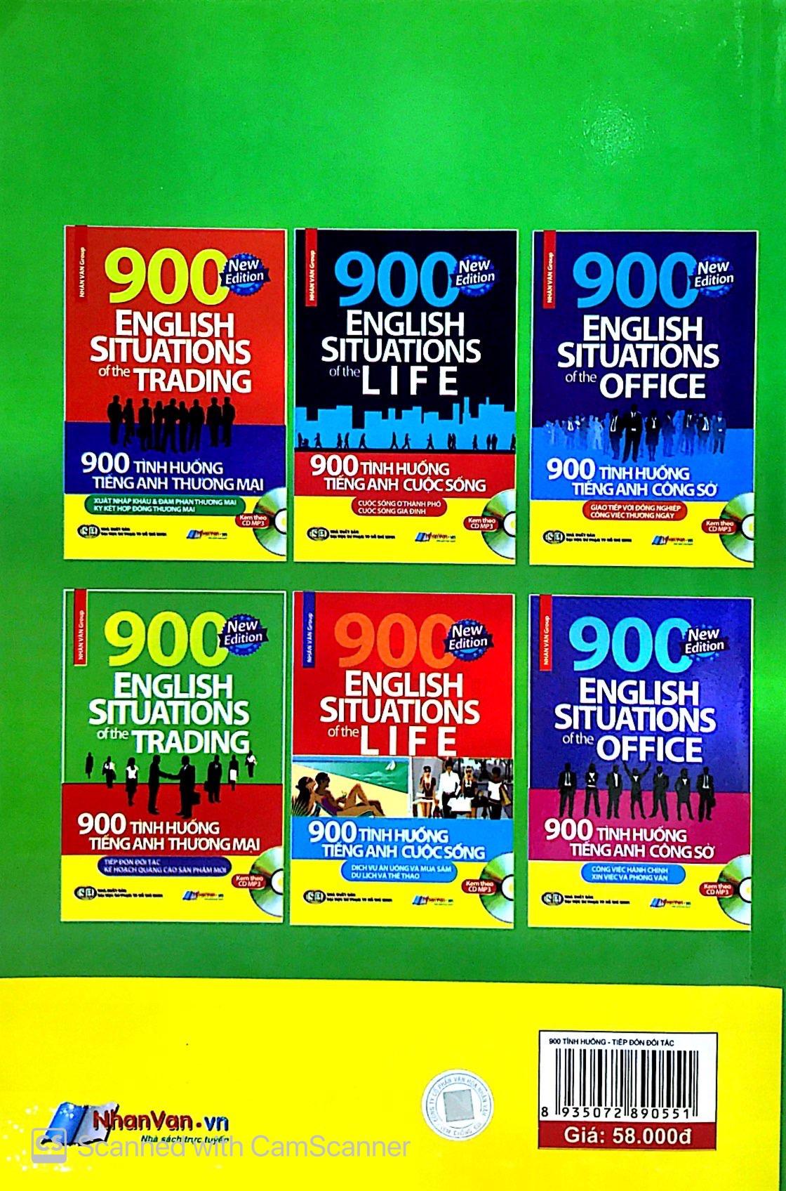 900 Tình Huống Tiếng Anh Thương Mại Tiếp Đón Đối Tác - Kế Hoạch Quảng Cáo Sản Phẩm Mới (Kèm CD)