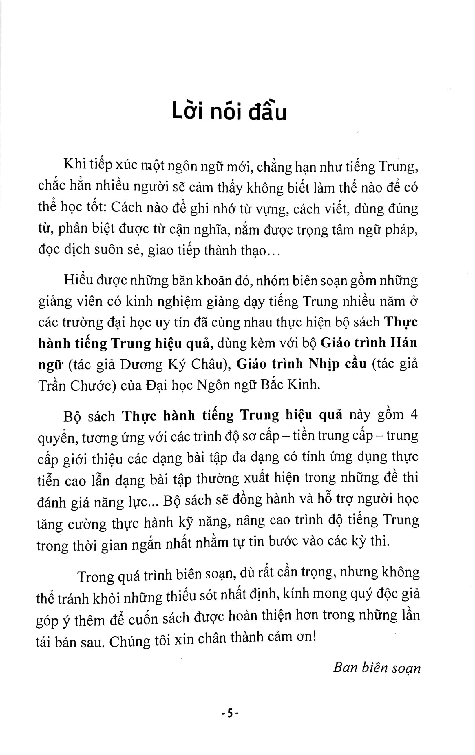Thực Hành Tiếng Trung Hiệu Quả - Trung Cấp