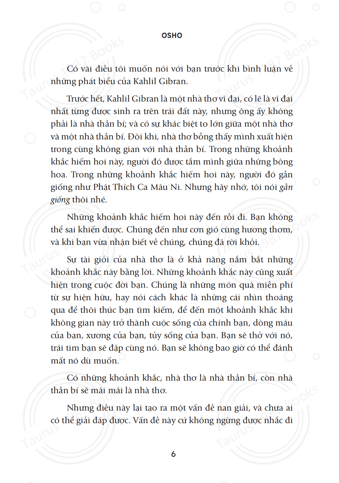 Đọc Ngôn Sứ, nói về Yêu - OSHO