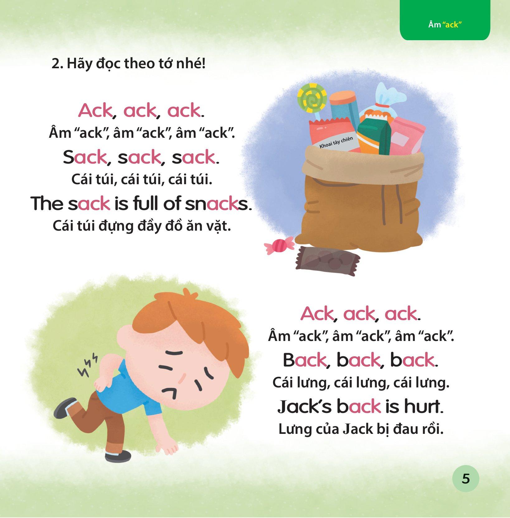 Cùng Con Học Ngữ Âm Tiếng Anh Qua 3 Cấp Độ - Nguyên Âm Ghép Với Phụ Âm