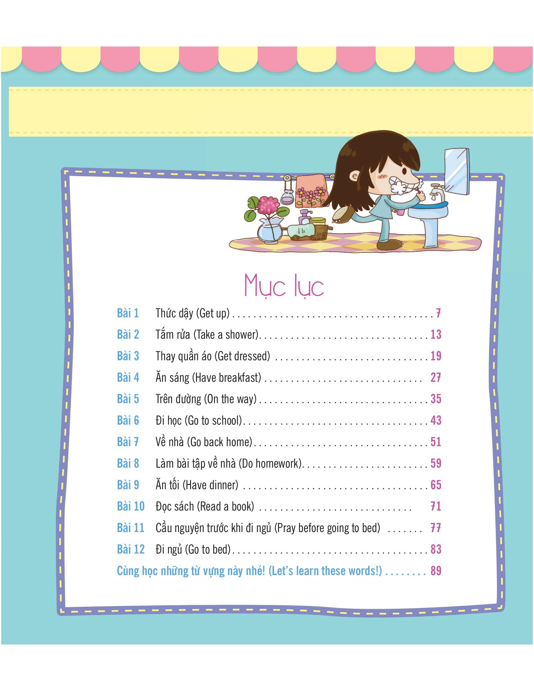 Tiếng Anh Giao Tiếp Cho Trẻ Em - Daily Routines - Nếp Sinh Hoạt Hằng Ngày
