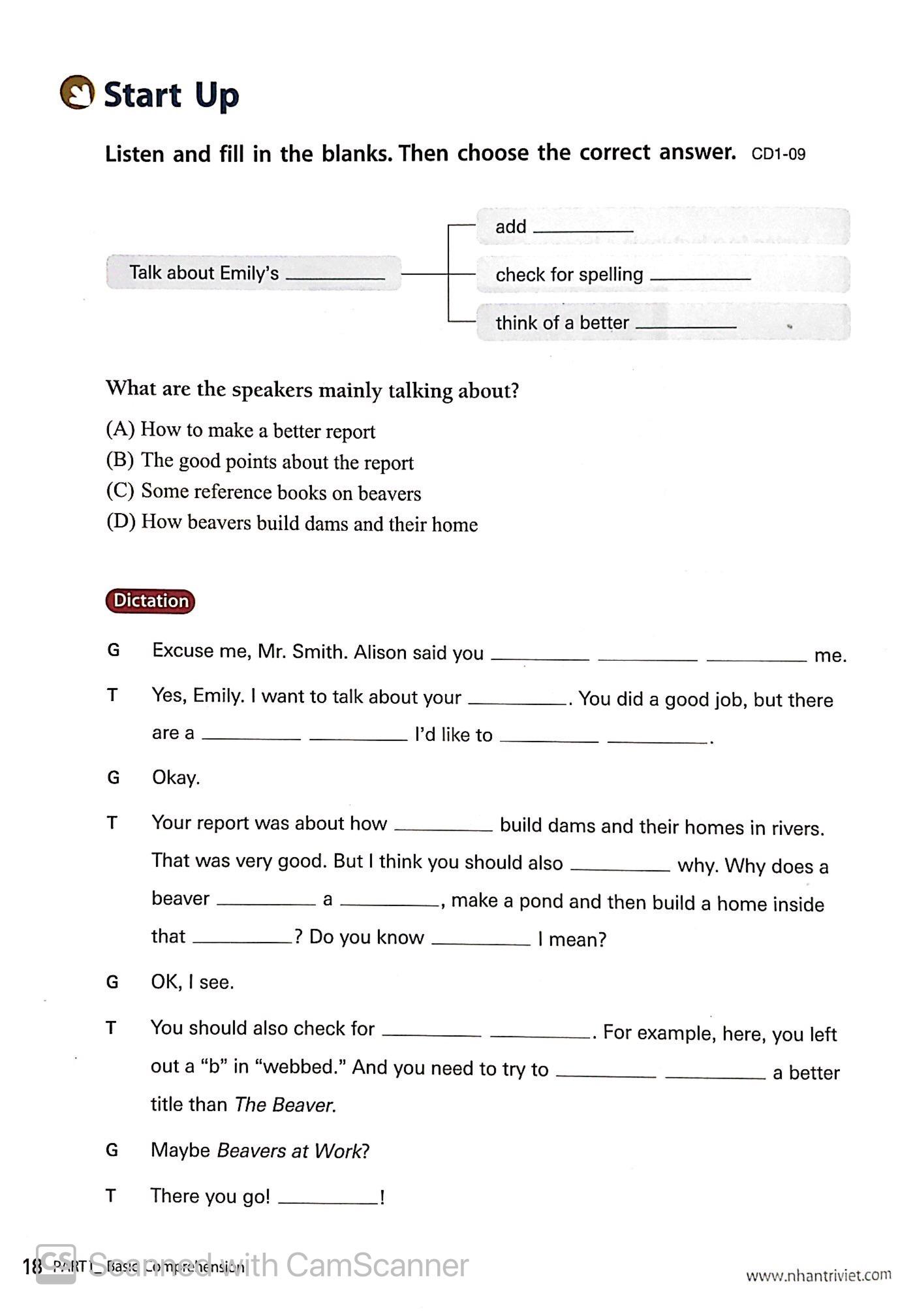 TOEFL iBT Activator Listening Intermediate (Kèm CD)