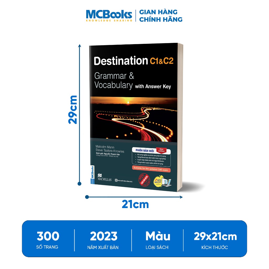 Destination C1&C2 Grammar and Vocabulary (Kèm Đáp Án) Tặng Audio và bài tập thực hành MCBooks