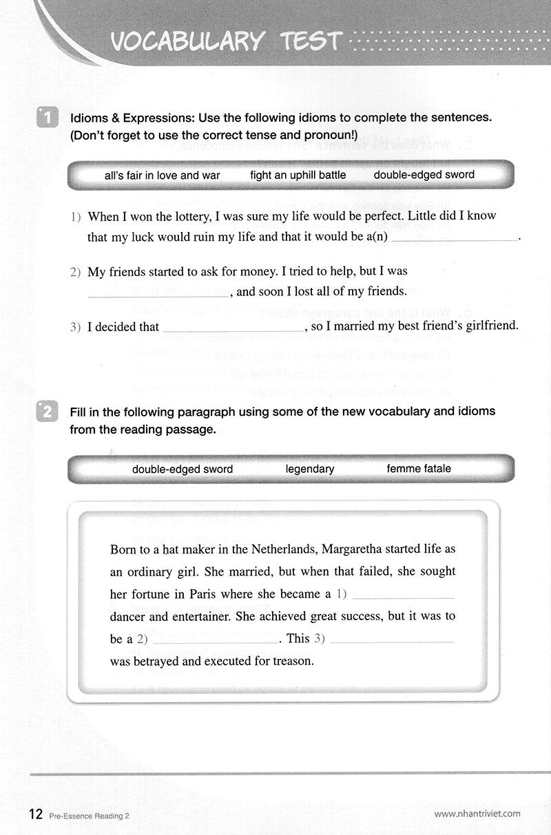 Longman Pre-Essence Reading 2