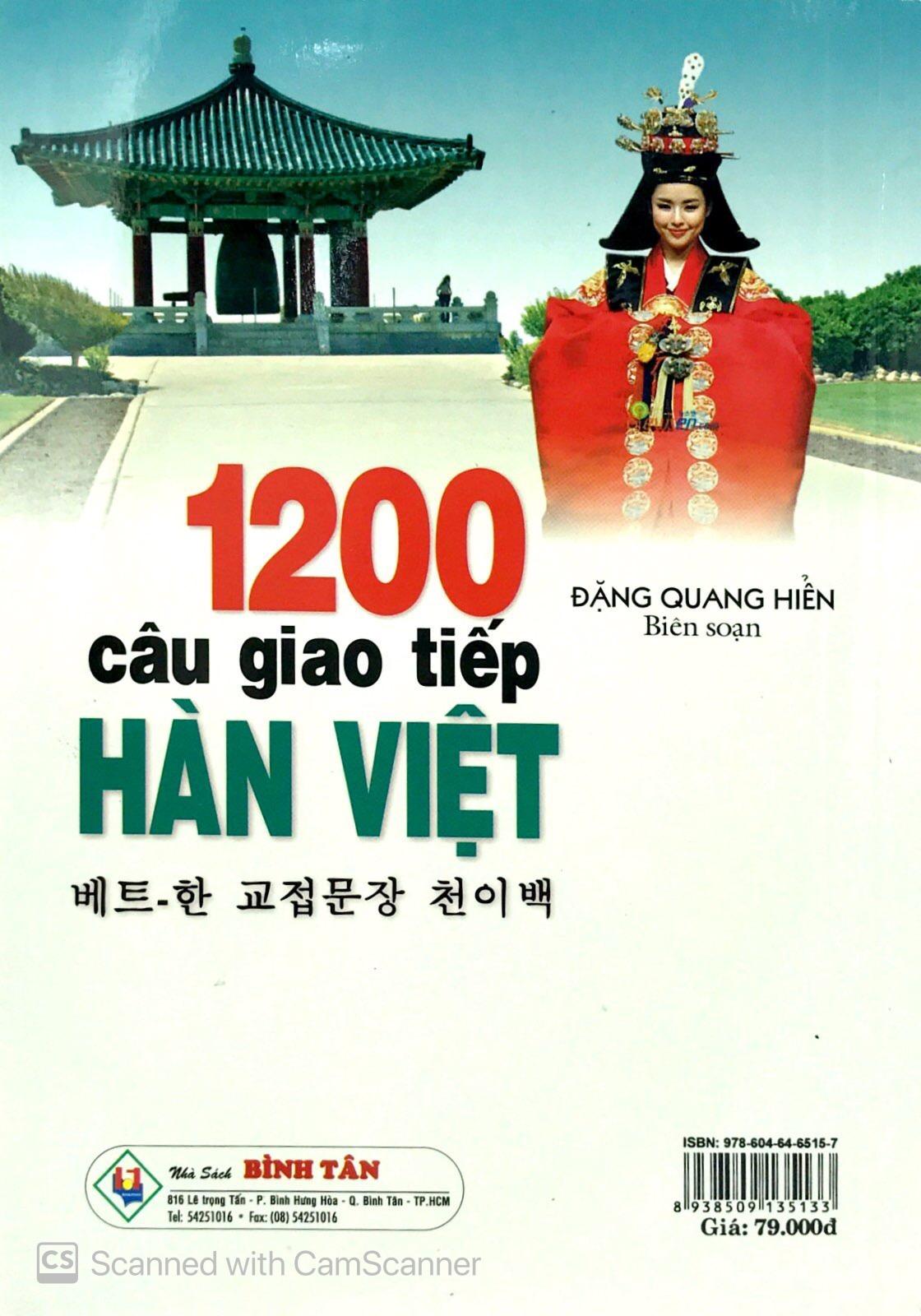 1200 Câu Giao Tiếp Hàn - Việt (Kèm CD)