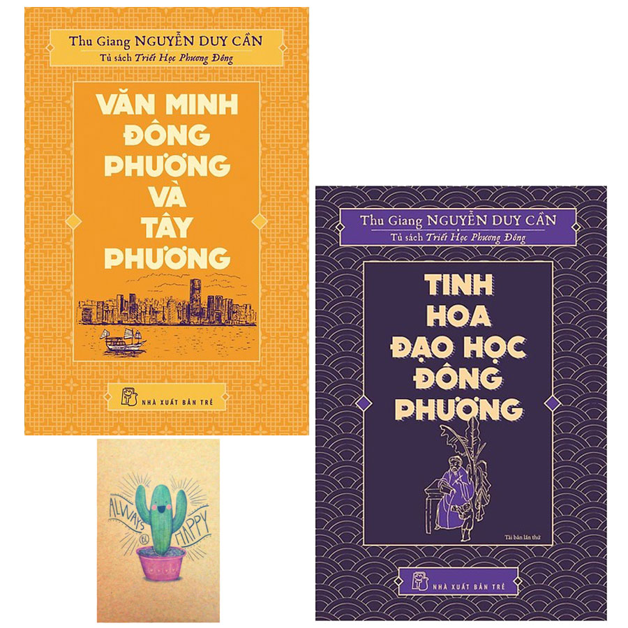 Combo Văn Minh Đông Phương Và Tây Phương và Tủ Sách Triết Học Phương Đông - Tinh Hoa Đạo Học Đông Phương ( Tặng Kèm Sổ Tay )