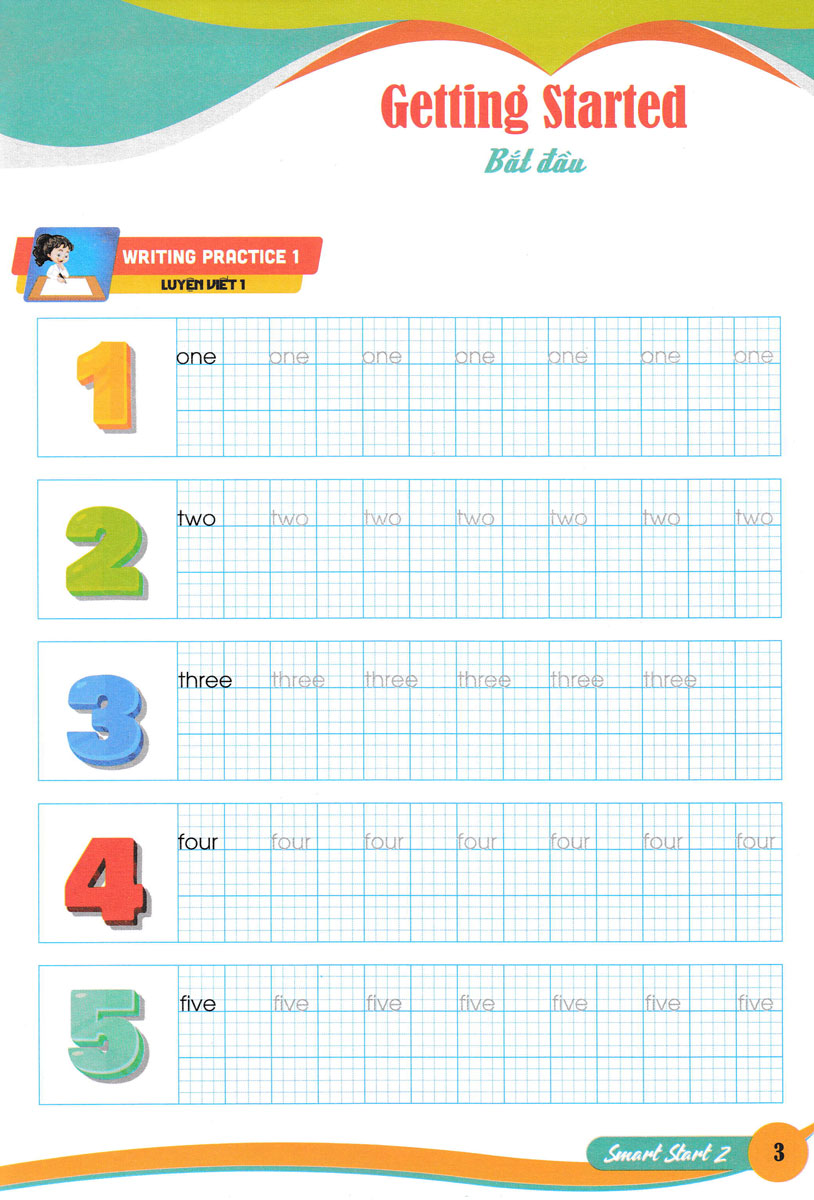 Combo Em Luyện Viết Tiếng Anh Và Nhớ Từ Vựng Smart Star 2 + 3 + 4 (Bám Sát SGK I-Learn Smart Start) (Bộ 3 Cuốn) - HA