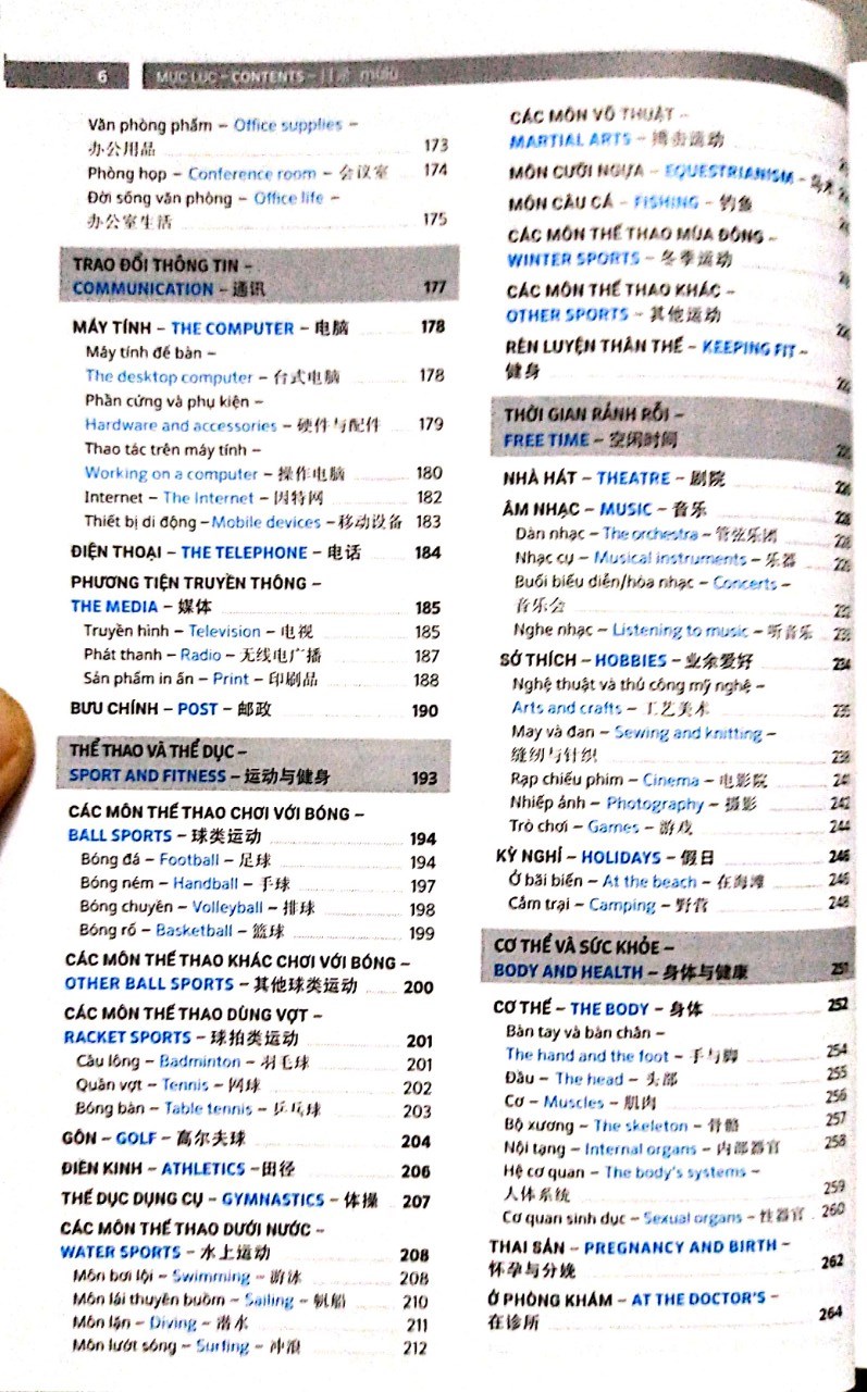 Combo 2 sách Từ điển hình ảnh Tam Ngữ Trung Anh Việt – Visual English Vietnamese Chinese Trilingual Dictionary +Tuyển tập cấu trúc cố định tiếng Trung ứng dụng +DVD tài liệu