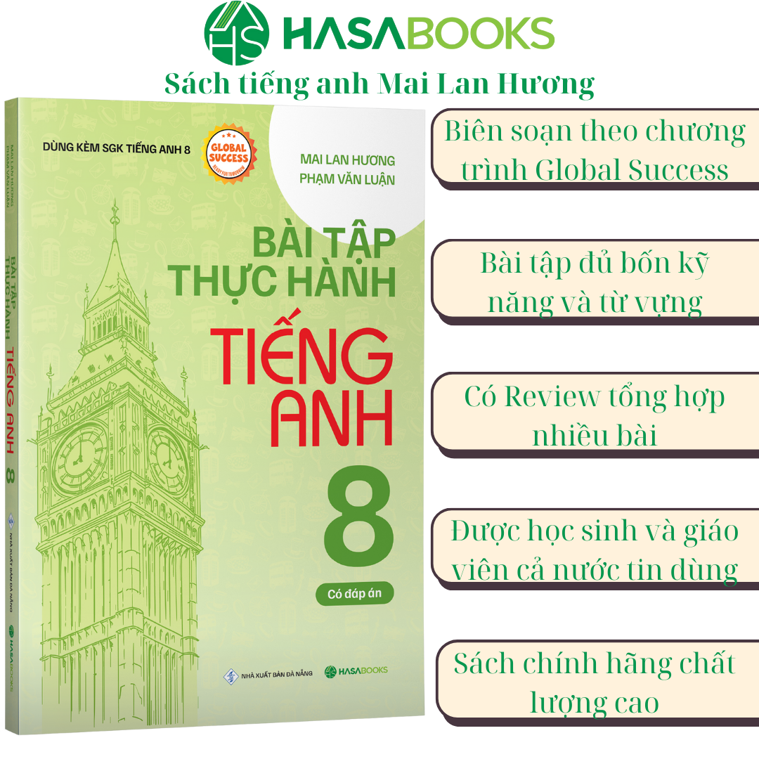 Combo 2 Cuốn Bài Tập + Thực Hành Tiếng Anh 8 Global Success (Có Đáp Án)