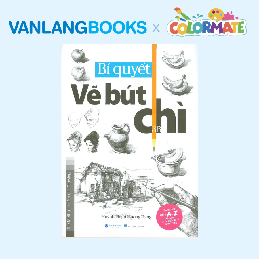 Sách Bí Quyết Vẽ Bút Chì + Bộ Màu Vẽ Đa Năng CM-70 - Vanlangbooks x Colormate