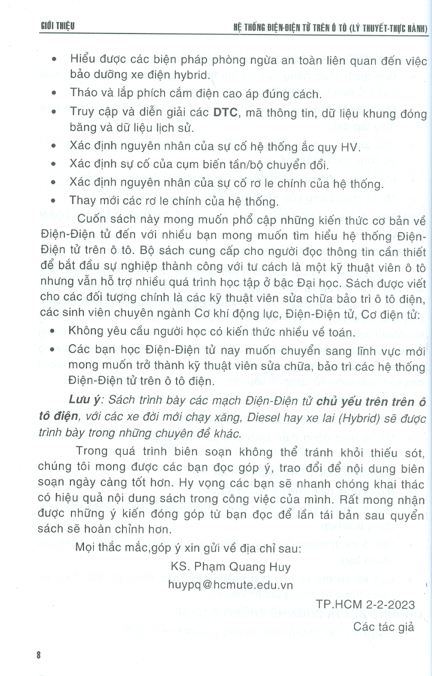 Hệ Thống Điện - Điện Tử Trên Ô Tô (Lý Thuyết - Thực Hành)