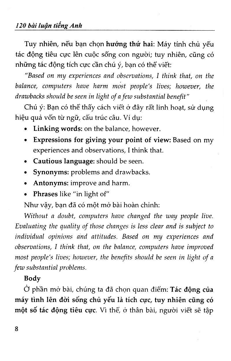 120 Bài Luận Tiếng Anh