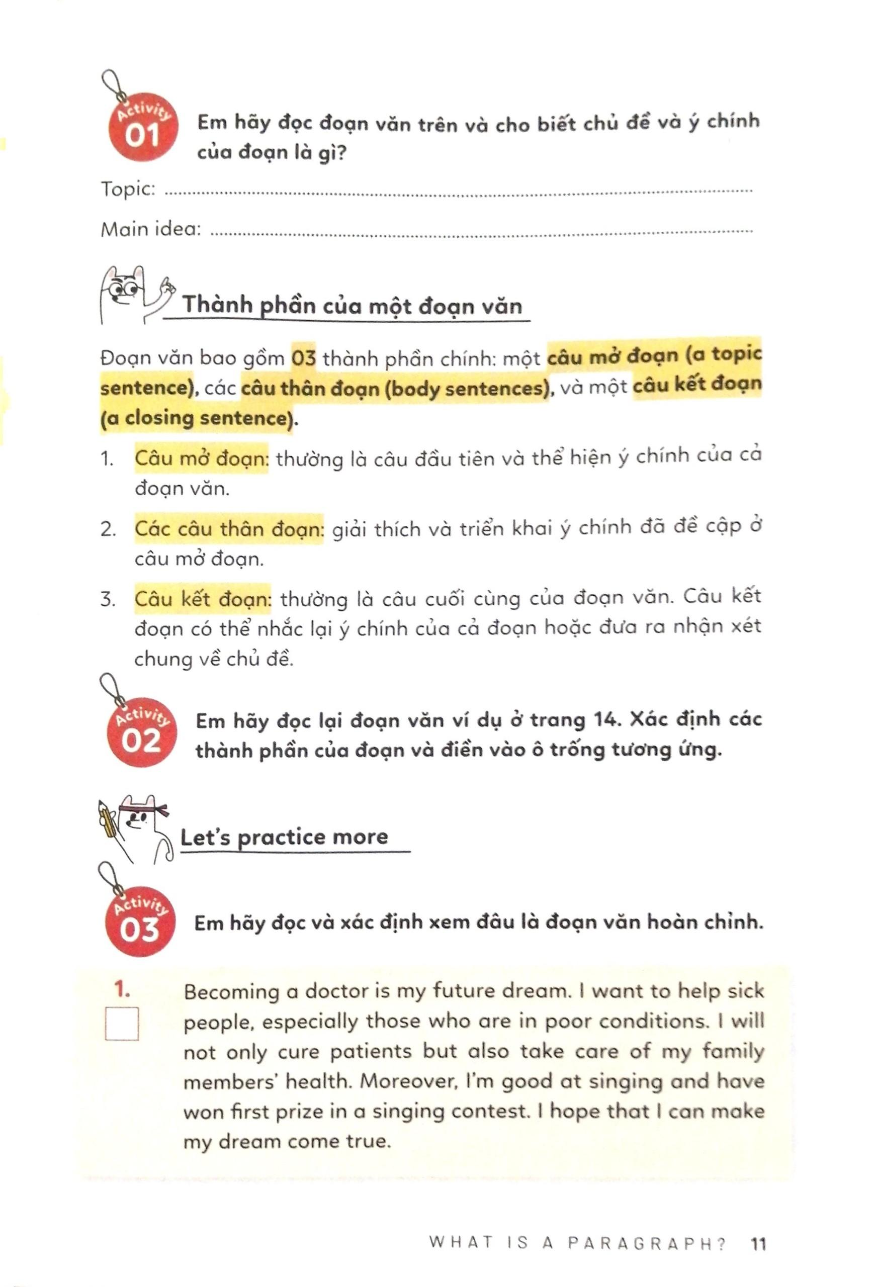 Let’s Write! 01 - Viết Đoạn Không Khó