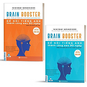 Combo 2 Cuốn Brain Booster Nghe Phản Xạ Tiếng Anh Nhờ Công Nghệ Sóng Não Để Nói Tiếng Anh Thành Công Sau 30 Ngày - Bản Quyền