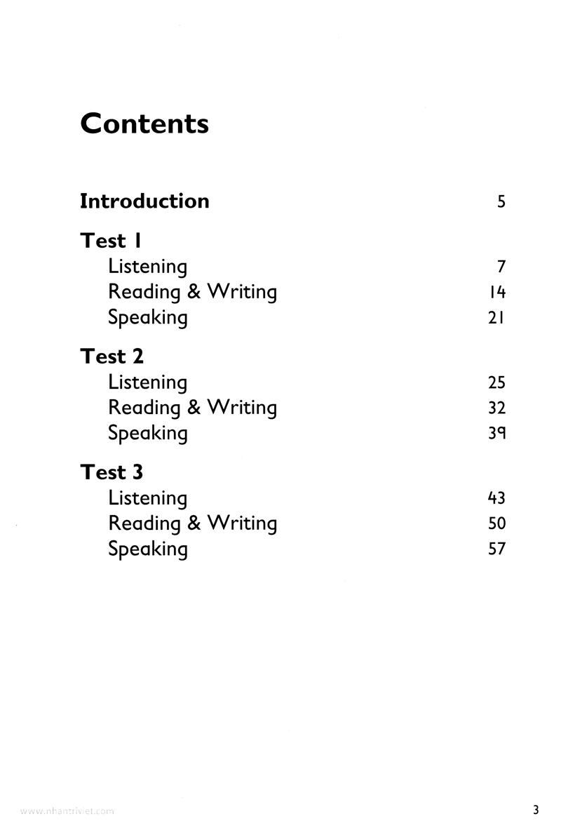 Collins - English For Exams - Cambridge English Starters Three Practice Test (Kèm CD)