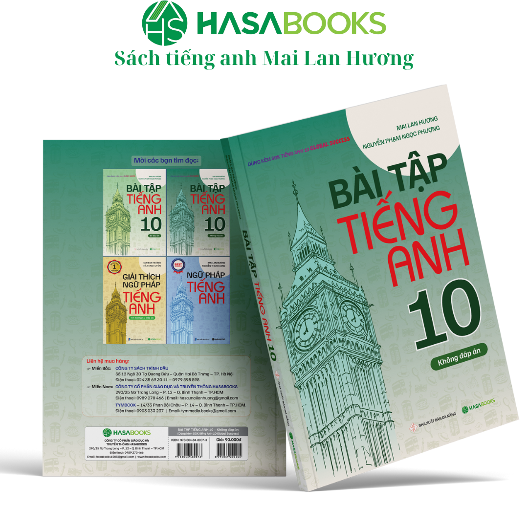 Bài Tập Tiếng Anh 10 Global Success (Không Đáp Án) - Mai Lan Hương