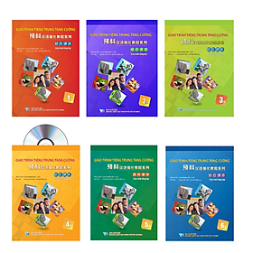 Sách - combo:Giáo Trình Tiếng Trung Tăng Cường - Giáo trình tổng hợp tập 1+2+3+4+5+6 + DVD Tài liệu