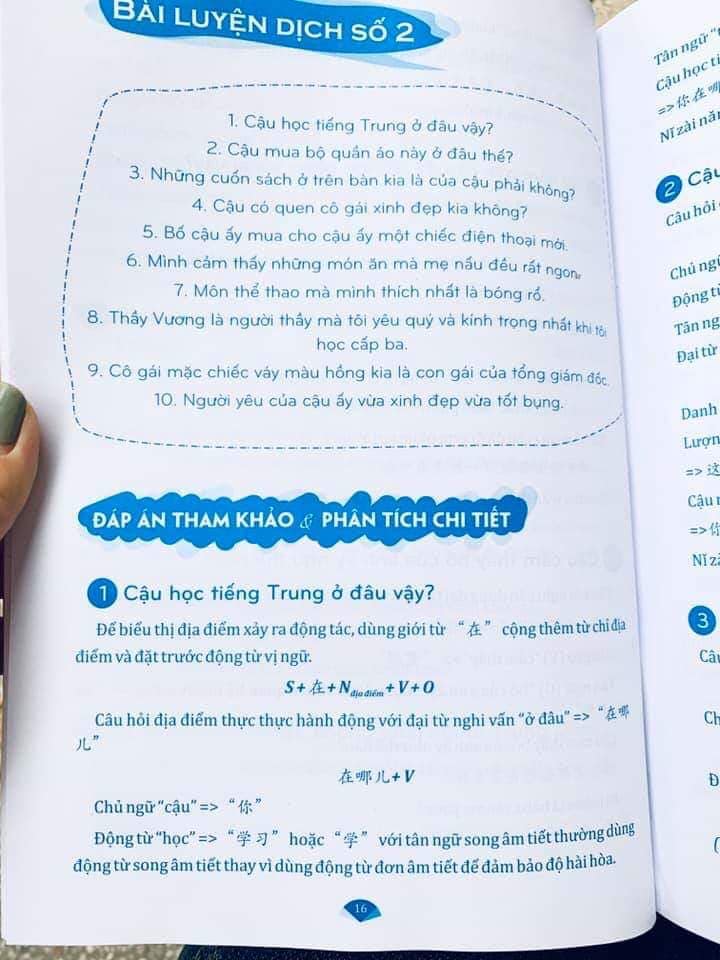 Combo 2 sách Phân tích đáp án các bài luyện dịch Tiếng Trung và Du lịch Việt Nam Ẩm thực và cảnh điểm (in màu, có audio nghe, giấy ảnh c2) + DVD tài liệu