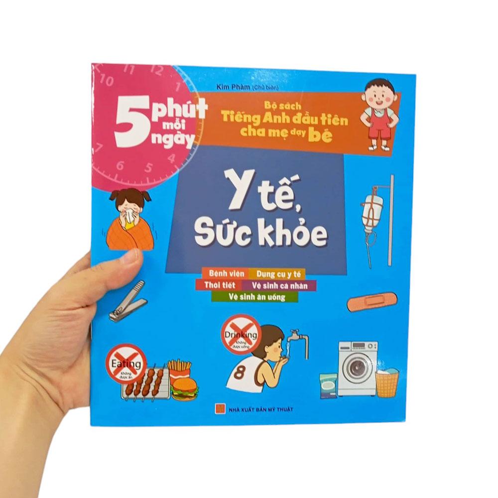 Bộ Sách Tiếng Anh Đầu Tiên Của Bé - 5 Phút Mỗi Ngày - Y Tế, Sức Khỏe (Tái Bản 2022)