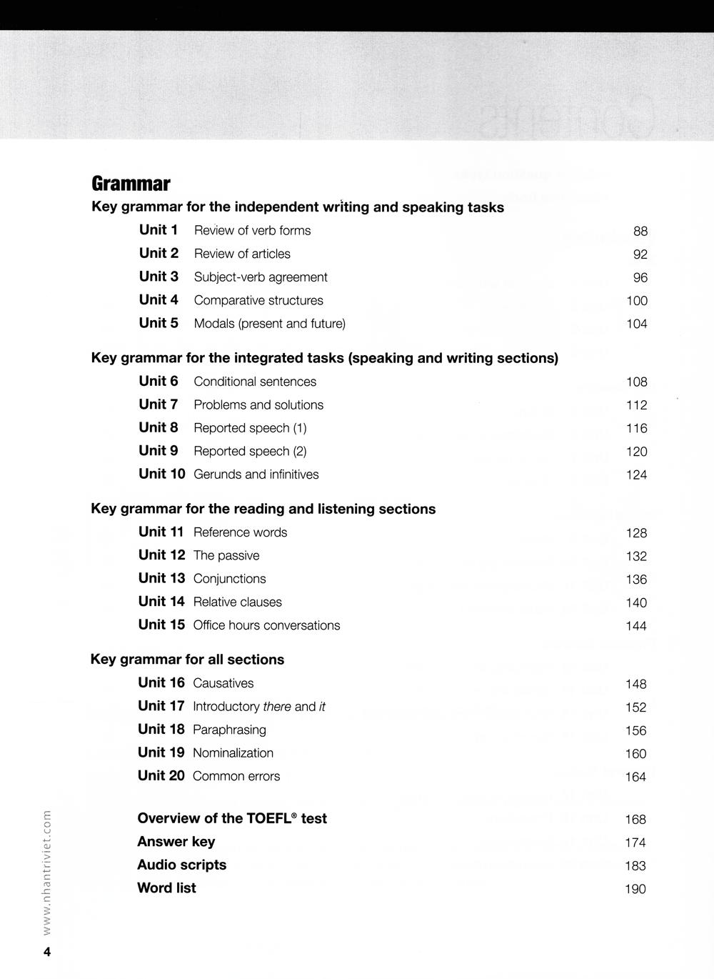 Collins Vocabulary And Grammar For The TOEFL Test (Kèm CD)